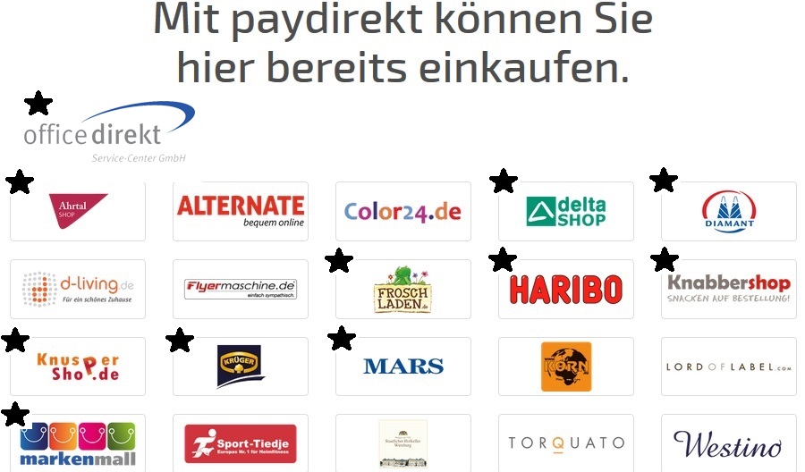 Dürres Angebot: Jeder zweite Paydirekt-Partner stammt von Office direkt.
