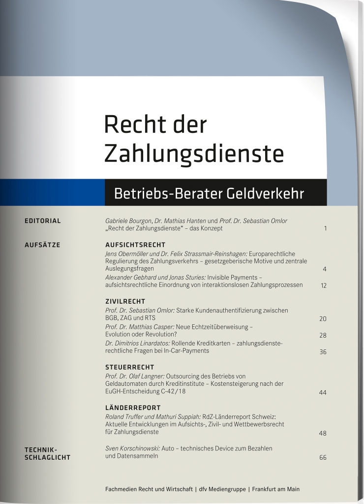 Recht der Zahlungsdienste BargeldlosBlogBargeldlosBlog